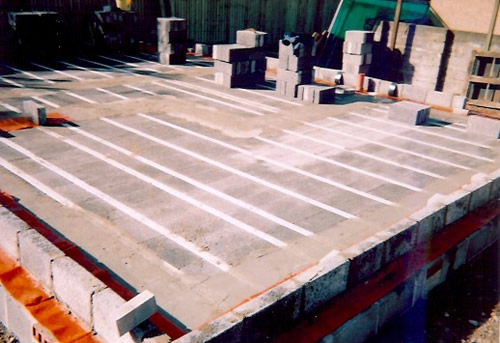 block beam floor structure