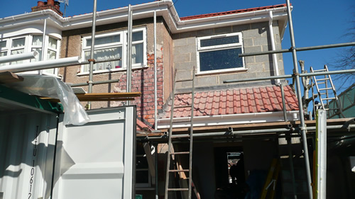 prep for exterior wall coatings front elevation