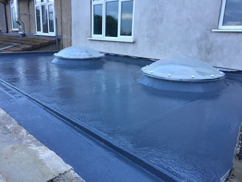 Top coat to rear roof extension