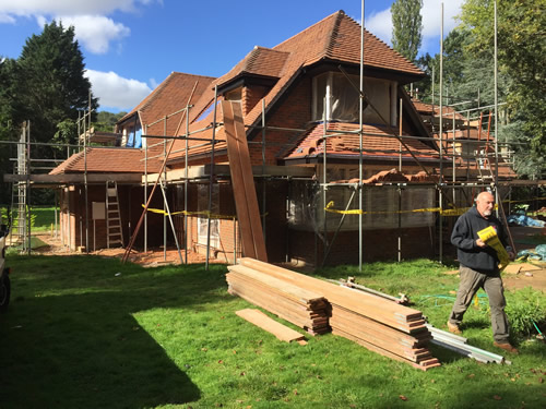 new extension with roof completion