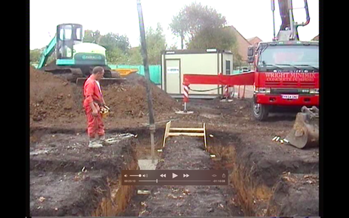 concrete pour foundations