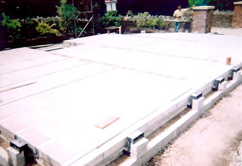 block beam floor structure